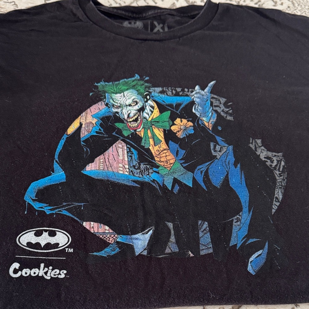 Cookies Black Graphic Tee - Joker Design